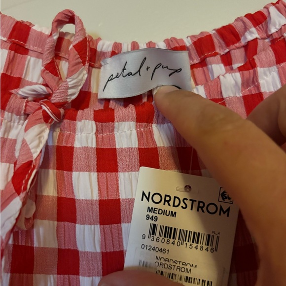 PETAL & PUP Medium Red Gingham Dress. NWT! - Picture 6 of 6